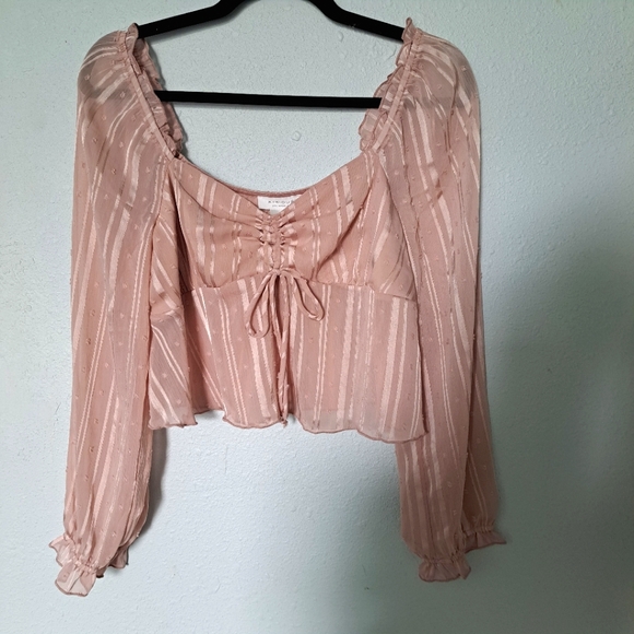 kirious Tops - Kirious Champagne metallic blouse